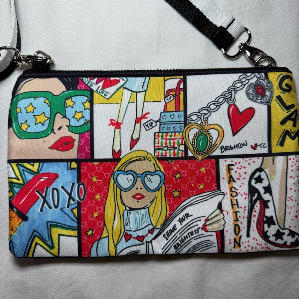 Brighton Glam Girl Crossbody Pouch Bag Purse Tom Clancy Fashionista NWOT - Picture 2 of 6